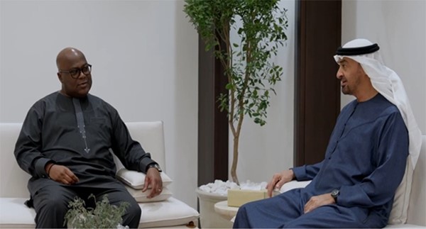 رئيس الإمارات يبحث ورئيس الكونغو الديموقراطية تطورات الشرق الأوسط وتداعياتها على الأمن والاستقرار الإقليمي والدولي