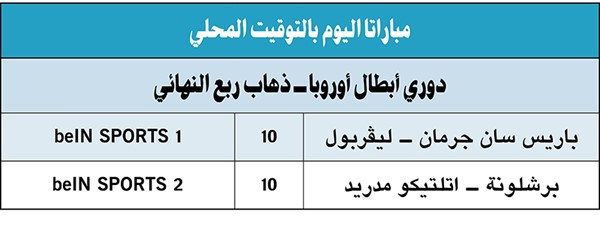 باريس سان جرمان وليفربول «مواجهة متجددة»