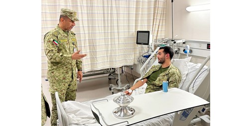 المعاون للشؤون المالية وإدارة الموارد زار مصابي الواجب من منتسبي الحرس الوطني