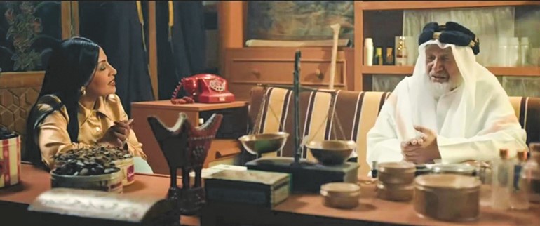 جاسم النبهان في مشهد من مسلسل دكان سليمان