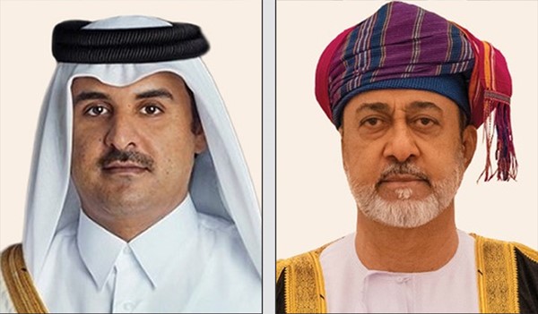 سلطان عُمان وأمير قطر يؤكدان ضرورة تكاتف الجهود الدولية لحماية أمن الملاحة البحرية