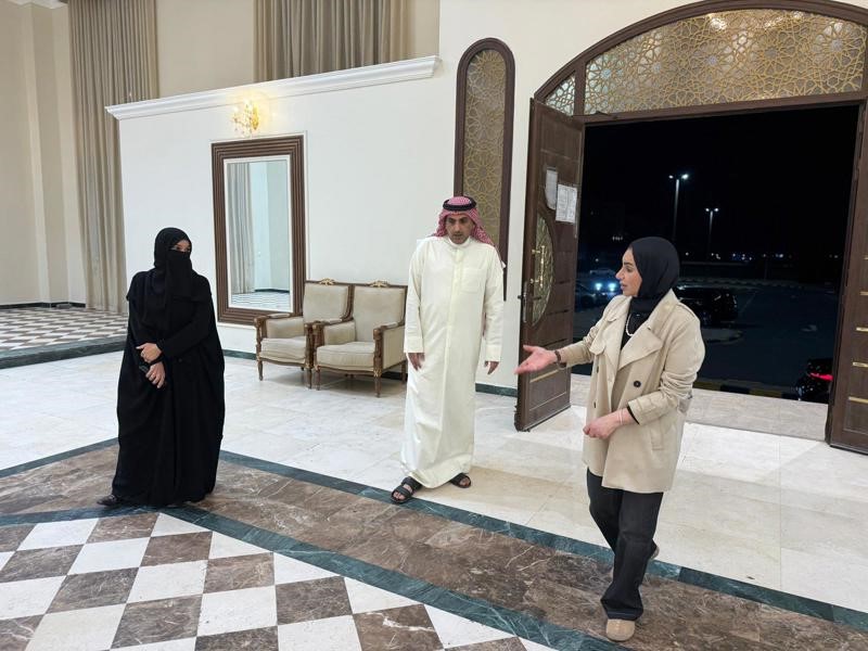 الحويلة تتفقد صالات الأفراح لمتابعة جاهزيتها واستعدادها لاستقبال مرتاديها .. و توفير بيئة آمنة متكاملة الخدمات تليق بالمناسبات تمهيداً لبدء تشغيلها اعتباراً من غدٍ الجمعة