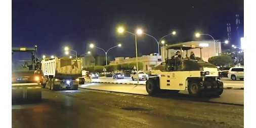 «الأشغال» تسرع وتيرة الصيانة الجذرية لطرق «العاصمة»