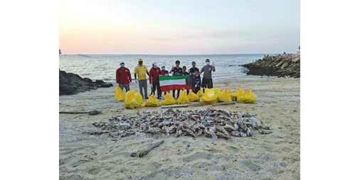 «الغوص» يرفع 3 أطنان من الأسماك النافقة بساحلي «الوطية» و«الشويخ» خلال أسبوعين