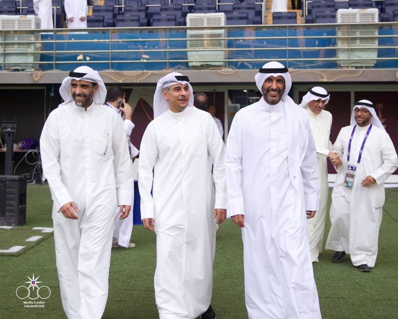 الجلاهمة تابع آخر التجهيزات والاستعدادات الخاصة بنهائي بطولة كأس التحدي الآسيوي ودعا الجماهير الرياضية لحضور المباراة ومساندة نادي الكويت