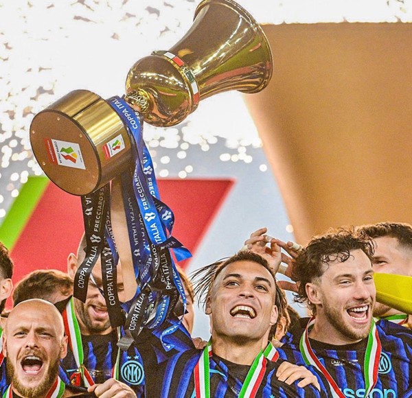 إنتر يتوج بكأس إيطاليا بالفوز على لاتسيو