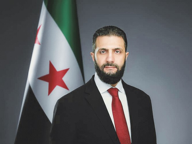 الرئيس السوري أحمد الشرع