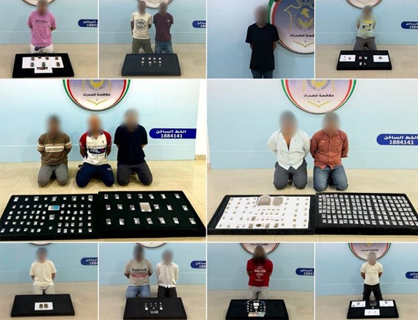 ضبط 15 متهماً بحوزتهم كميات متنوعة من المواد المخدرة والمؤثرات العقلية بقصد الاتجار والتعاطي