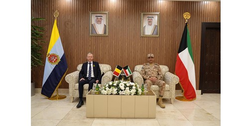 رئيس الأركان بحث مع سفيري بلجيكا والهند سبل دعم التعاون المشترك