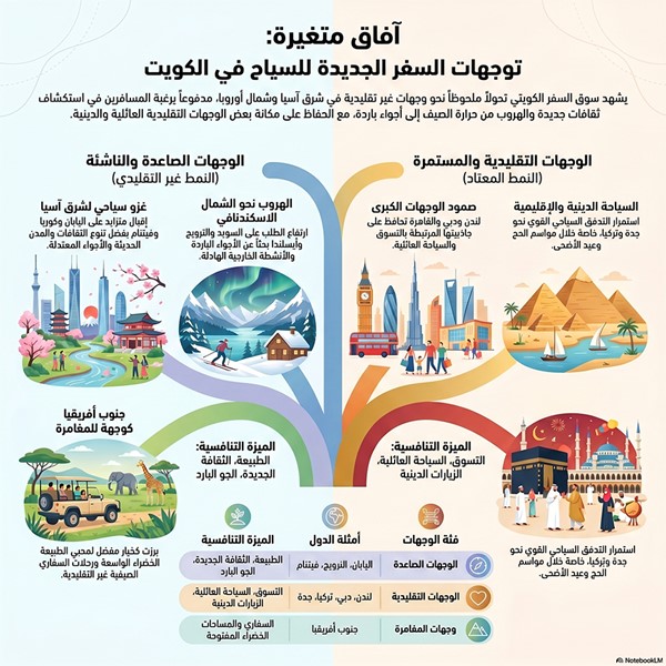صيف الكويتيين يتجه شرقاً.. اليابان وكوريا وڤيتنام تتصدر الوجهات