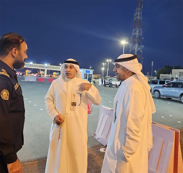 رئيس الإدارة العامة للجمارك ونائب رئيس الإدارة لشؤون المنافذ والبحث والتحري الجمركي يتفقدان منفذ النويصيب استعداداً لاستقبال حملات الحجاج