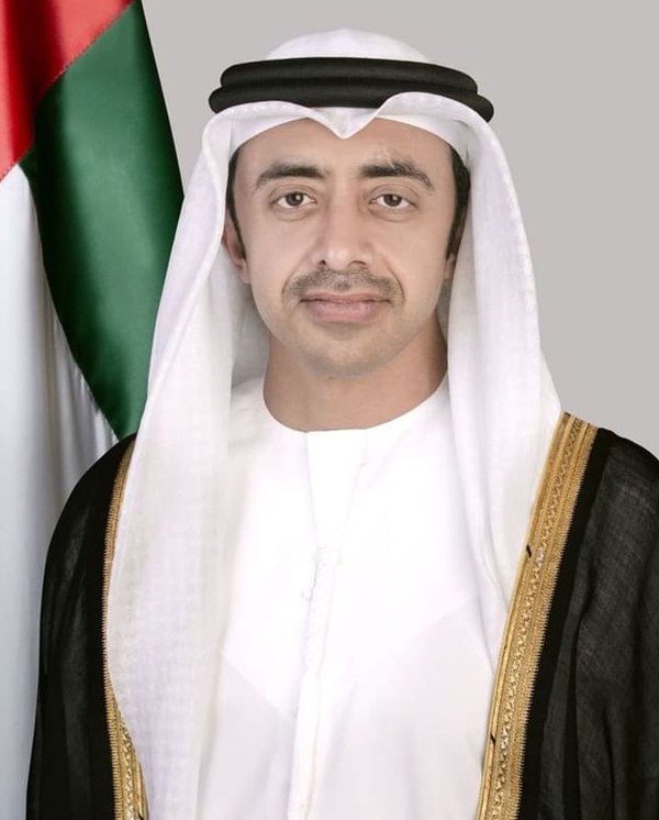 نائب رئيس مجلس الوزراء وزير خارجية دولة الإمارات العربية المتحدة سمو الشيخ عبدالله بن زايد