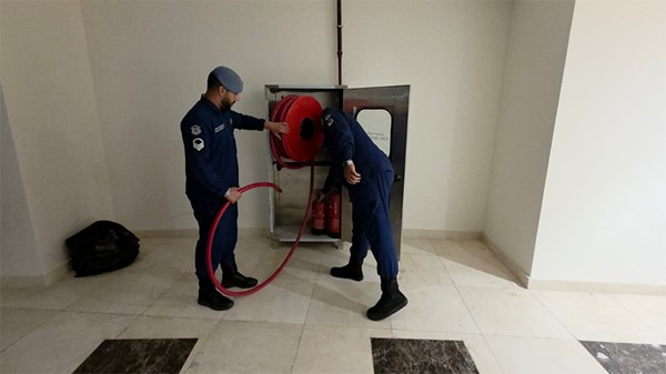 قوّة الإطفاء العام تواصل حملاتها التفتيشية على دور العرض ( المسارح ) والتأكد من اشتراطات السلامة والوقاية من الحريق
