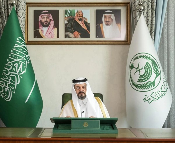 صاحب السمو الملكي الأمير سعود بن مشعل بن عبدالعزيز نائب أمير منطقة مكة المكرمة نائب رئيس اللجنة الدائمة للحج والعمرة يعلن نجاح موسم الحج لهذا العام (واس)