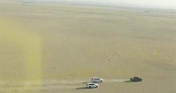 جناح الطيران التابع للشرطة تابع تحركات الهاربين