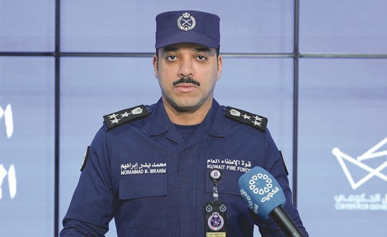 الإطفاء 3 بلاغات غير اعتيادية نتيجة سقوط شظايا