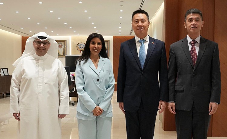 المشعان تبحث مع المشاري والسفير الصيني مستجدات محطة كبد الشمالية والمدن العمالية