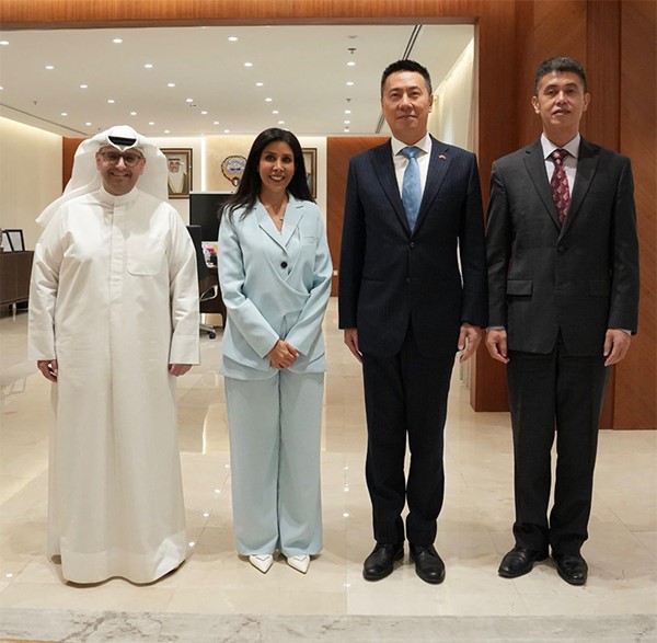 المشعان تبحث مع المشاري والسفير الصيني مستجدات محطة كبد الشمالية والمدن العمالية
