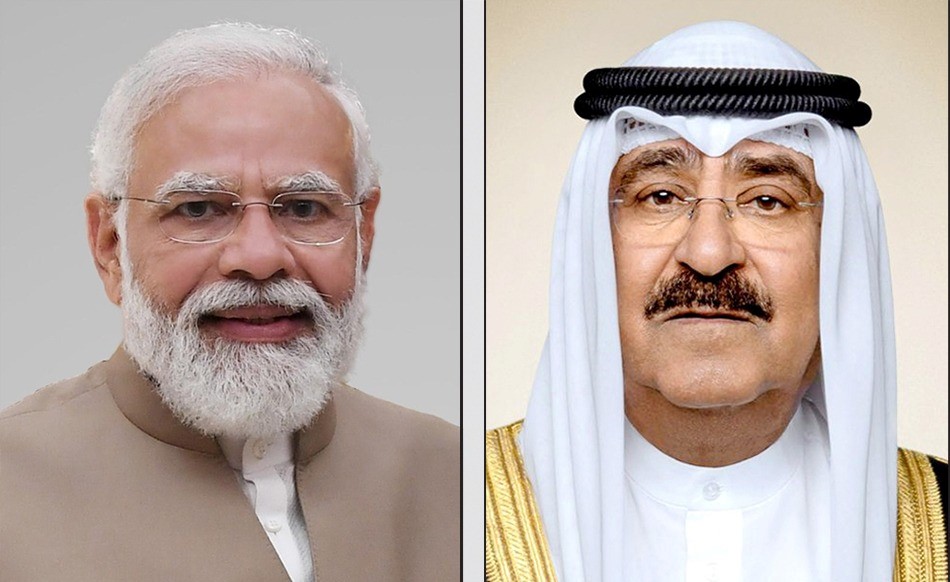 الأمير يتلقى اتصالا من رئيس وزراء الهند الذي جدد إدانة بلاده للهجمات الإيرانية السافرة على الأراضي والأجواء الكويتية