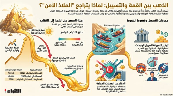الذهب تحت ضغط ثلاثي.. الفائدة والحروب والسيولة تضرب «الملاذ الآمن»