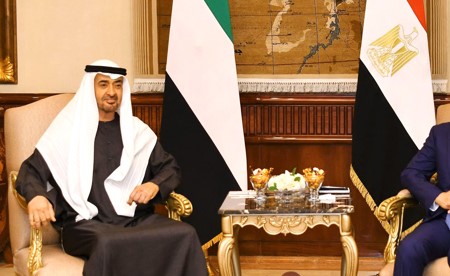 الرئيسان المصري والإماراتي يشددان على العمل من أجل تعزيز أسباب السلام والاستقرار