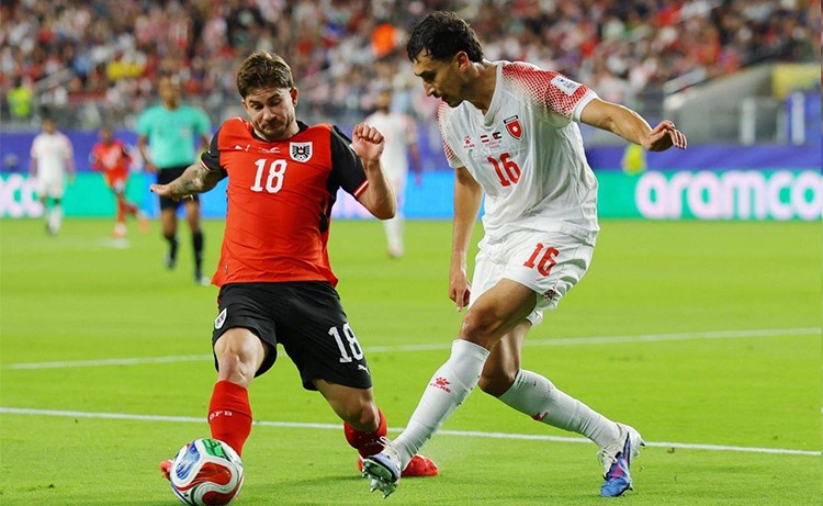 كأس العالم النمسا تتغلب على الأردن بثلاثية