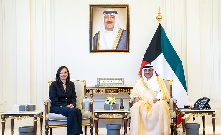 ولي العهد يستقبل الممثلة العليا للأمين العام للأمم المتحدة