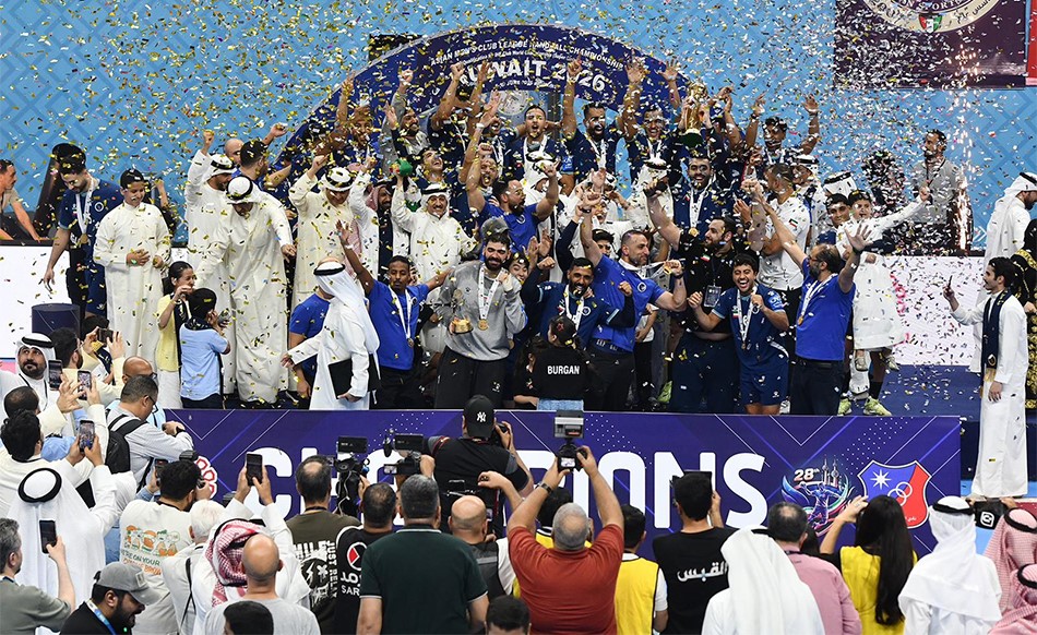 نادي برقان يشكر الجماهير بعد فوزه بالكأس الآسيوية لكرة اليد