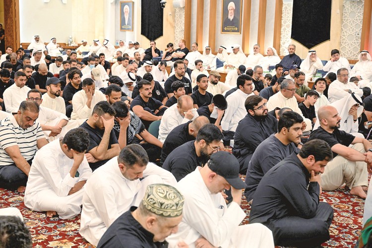 جانب من الحضور في الحسينية العباسية 	(متين غوزال)