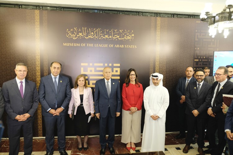 الأمين العام لجامعة الدول العربية أحمد أبوالغيط خلال افتتاح متحف جامعة الدول العربية