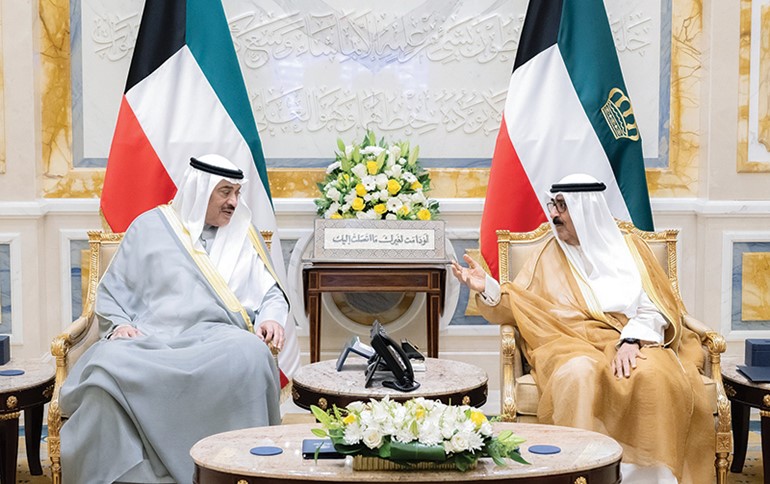 الأمير استقبل ولي العهد ورئيس الوزراء بالإنابة ووزيري الدفاع والخارجية