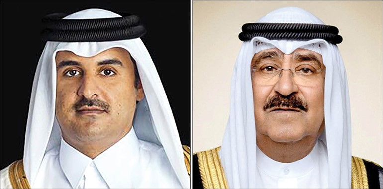 صاحب السمو عزى أمير قطر بضحايا حادث الانفجار في أحد المصانع بمنطقة رأس لفان