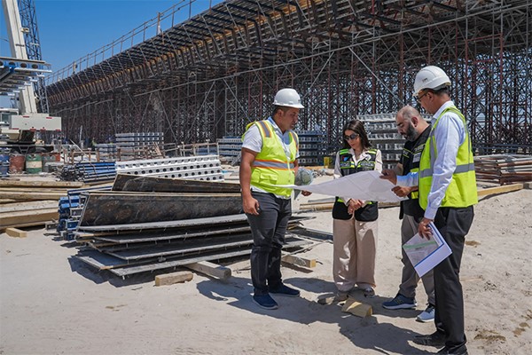 وزيرة الأشغال تتفقد الطرق المؤدية إلى المطار الجديد لمتابعة سير الأعمال ميدانياً