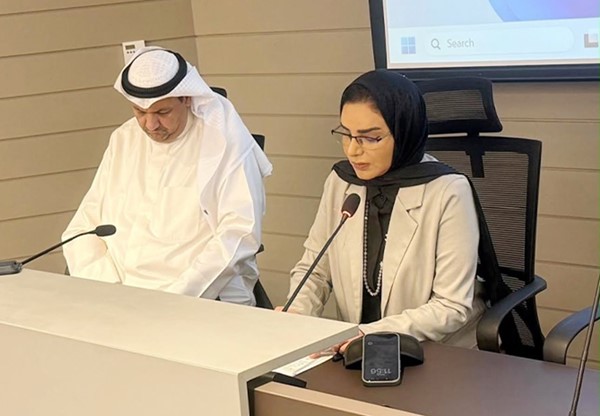  وزيرة الشؤون الاجتماعية وشؤون الأسرة والطفولة د. أمثال الحويلة وبجانبها د. سيد عيسى