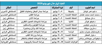 &laquo;الصحة&raquo; تستضيف 10 أطباء من الخبرات العالمية خلال يوليو