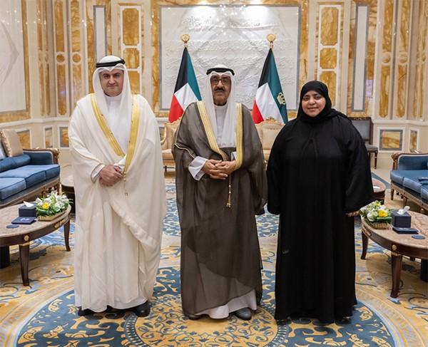 صاحب السمو يستقبل وزير العدل ووكيلة الوزارة بمناسبة تعيينها بمنصبها الجديد