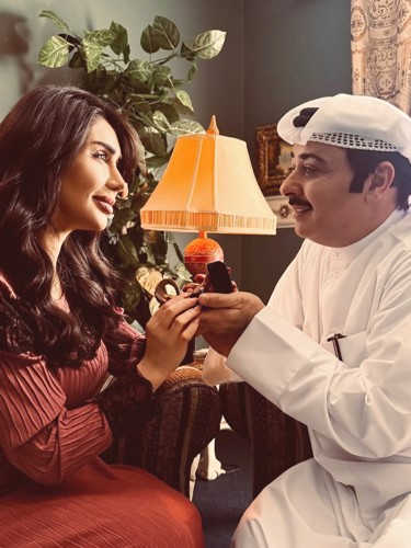 حسن البلام وهنادي الكندري في المسلسل