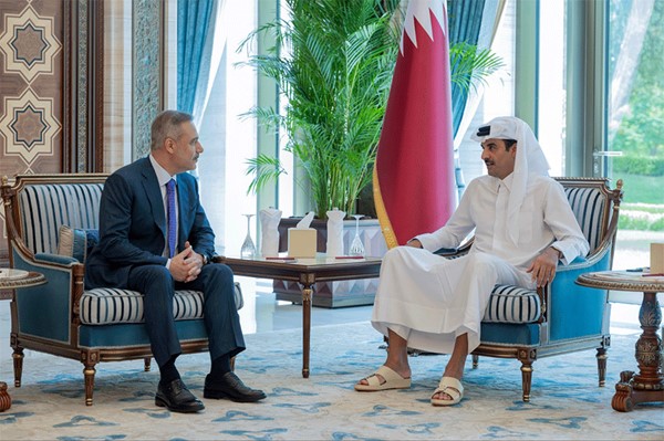 أمير قطر يبحث مع وزير الخارجية التركي الجهود الديبلوماسية والتنسيق لخفض التصعيد في المنطقة