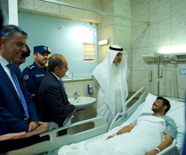 بالفيديو.. النائب الأول اطمأن على مصابي منتسبي «الداخلية» و«الإطفاء» إثر الاعتداءات الآثمة