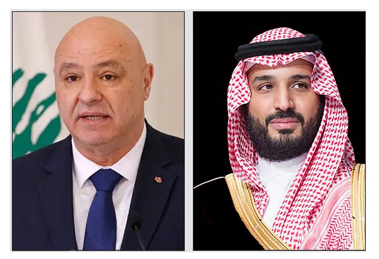 ولي العهد السعودي والرئيس اللبناني يبحثان هاتفيا جهود تعزيز الأمن والاستقرار في المنطقة