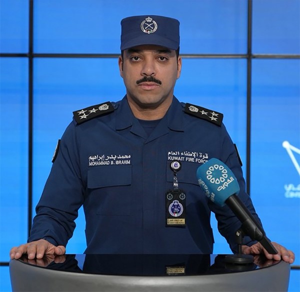 قوة الإطفاء: السيطرة على حريق بمنفذ العبدلي الحدودي بعد استهدافه بطائرات مسيرة معادية