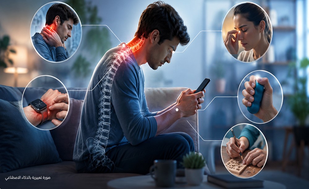 دراسة حديثة الاستخدام اليومي للأجهزة الإلكترونية قد يترك آثارا جسدية يمكن الحد منها