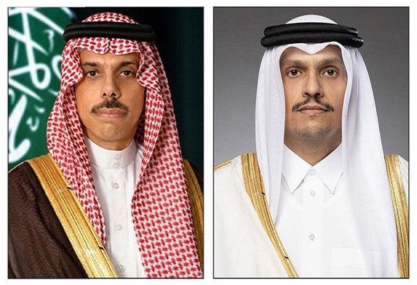 السعودية وقطر تبحثان جهود خفض التصعيد وسلامة الممرات المائية في الخليج والبحر الأحمر