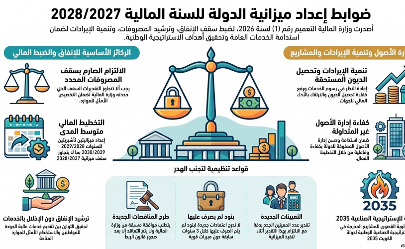 المالية ضغط المصروفات وترشيد الإنفاق وتنمية الإيرادات دون الإخلال بالأداء