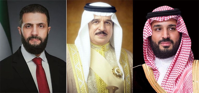 ولي العهد السعودي يبحث هاتفيا مع ملك البحرين والرئيس السوري تطورات الأوضاع الإقليمية وجهود تعزيز الاستقرار بالمنطقة