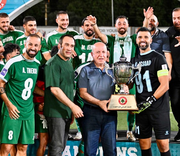هاشم حيدر يتوج الأنصار بلقب الدوري اللبناني لموسم 2025-2026