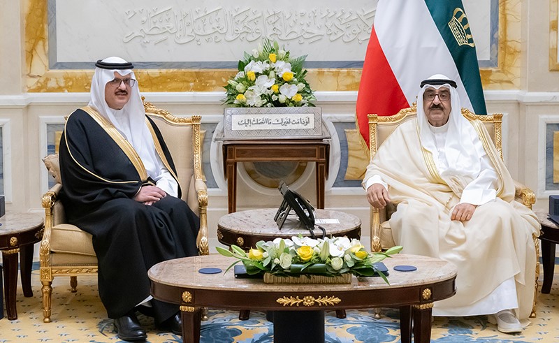 صاحب السمو يتسلم دعوة من ولي العهد السعودي لحضور منتدى مبادرة مستقبل الاستثمار في الرياض أكتوبر المقبل