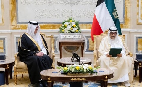 صاحب السمو يتسلم دعوة من ولي العهد السعودي لحضور منتدى مبادرة مستقبل الاستثمار في الرياض أكتوبر المقبل