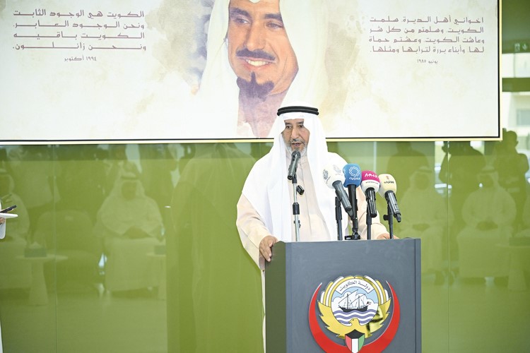 ممثل المتبرع - ورثة الأمير الراحل الشيخ جابر الأحمد - طيب الله ثراه - الشيخ فهد الجابر