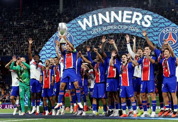 باريس سان جرمان للمرّة الثانية توالياً بطلاً لكأس السوبر الأوروبي